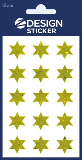 Naklejki foliowe - złote gwiazdki