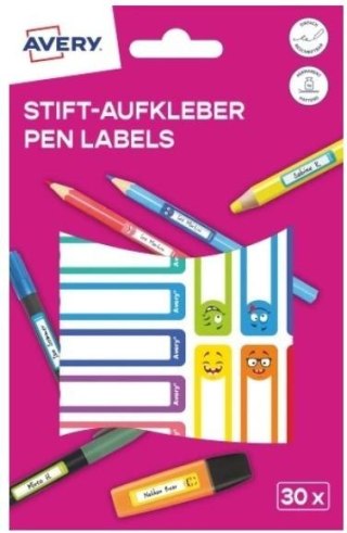 Naklejki na przybory do pisania