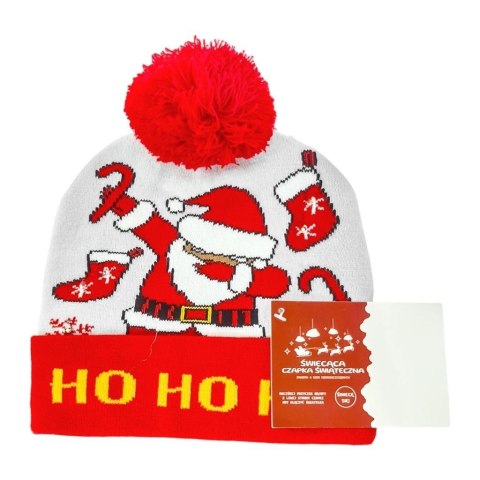 Czapka LED Mikołaj Ho, ho, ho