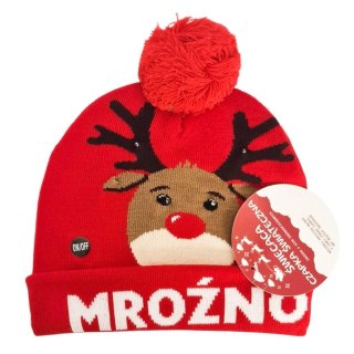 Czapka LED Mroźno