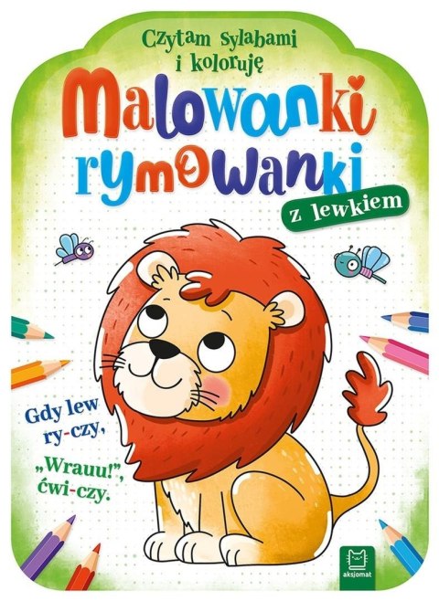 Malowanki rymowanki z lewkiem. Czytam sylabami...