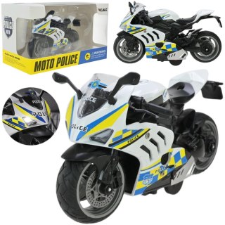 Motocykl metalowy ze światłem i dźwiękiem