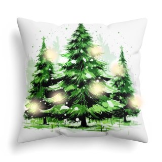 Poduszka LED. Choinki