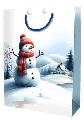 Torebka ozdobna Święta BN Bałwan mała