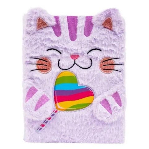 Pamiętnik A4 pluszowy Kotek