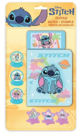 Zestaw stemple + notes + tusz Stitch