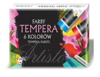 Farby tempera 6 kolorów w tubie