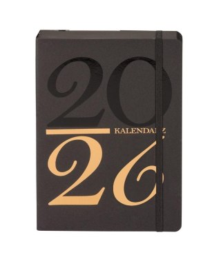Kalendarz 2026 Kraft A5 dzienny czarny