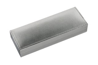 Etui z flokowaną wyściółką srebrne