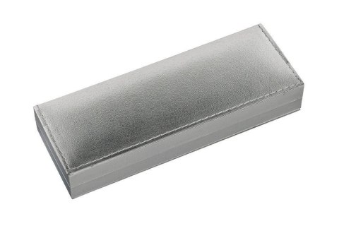 Etui z flokowaną wyściółką srebrne