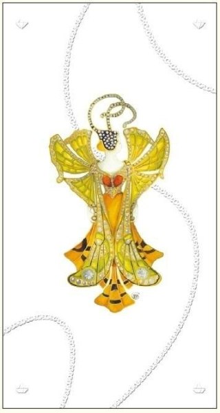 Karnet 12x23cm + koperta Wróżka