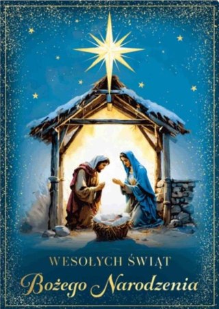 Karnet B6 3D Boże Narodzenie