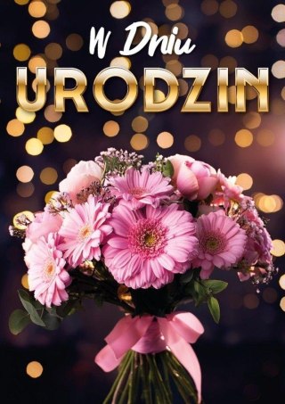 Karnet B6 3D Urodziny