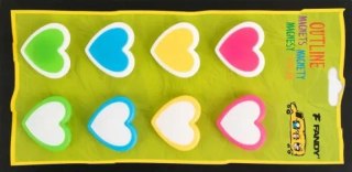 Magnesy Outline serca 8szt