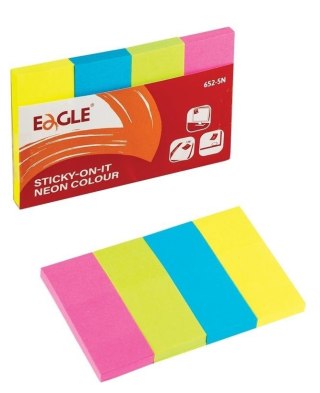 Notes samoprzylepny 20x50 zakładka 652-5N Neon