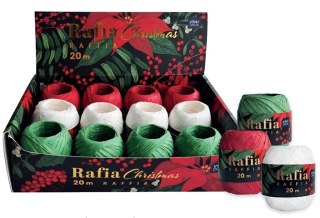 Rafia 20m Christmas (12szt) BN
