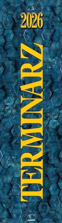 Kalendarz 2026 ścienny paskowy 13x46cm Terminarz