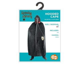 Peleryna z kapturem dla dorosłych czarna rozm.56
