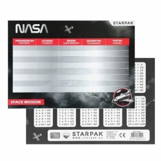 Plan lekcji z tabliczką mnożenia Nasa (25szt)