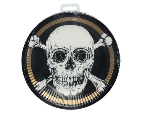 Talerzyki papierowe Piraci 23cm 10szt