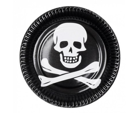 Talerzyki papierowe Piraci Classic 23cm 10szt