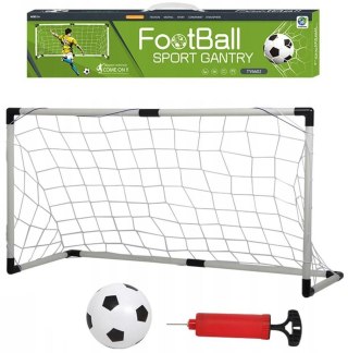 Bramka z piłką i pompką 122x65x48cm