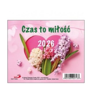 Kalendarz 2026 biurkowy Czas to miłość