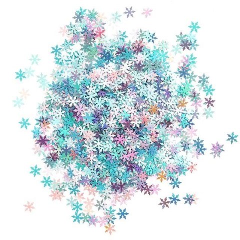 Cekiny opalizujące śnieżynki 20g pastel