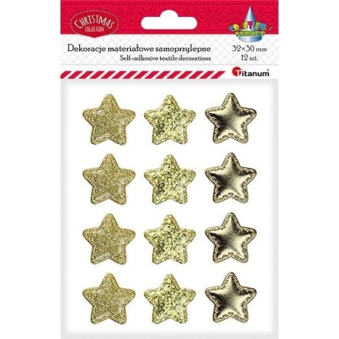 Dekoracje samoprzylepne gwiazdki 12szt