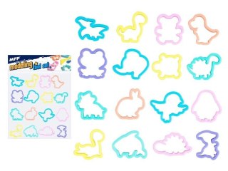 Foremki do wykrawania zwierzątka plastikowe 16szt