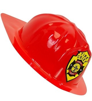 Kask strażacki czerwony