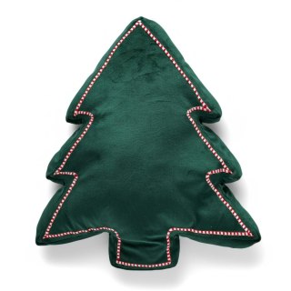 Poduszka w kształcie choinki z lamówką