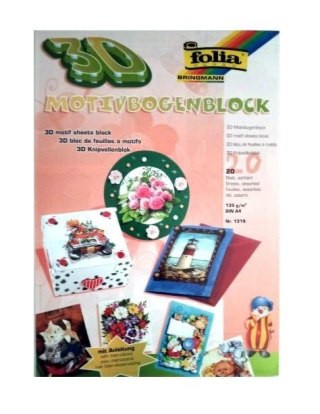 Blok 3D 20 arkuszy ze wzorami