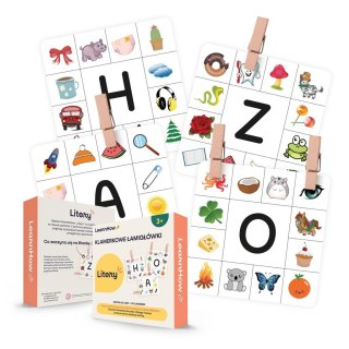 Klamerkowe łamigłówki - Litery