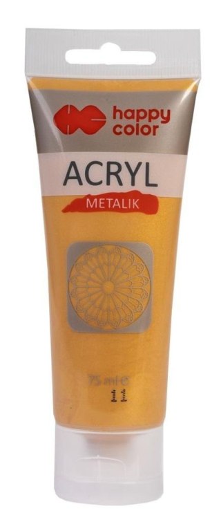 Farba akrylowa 75ml złota HAPPY COLOR