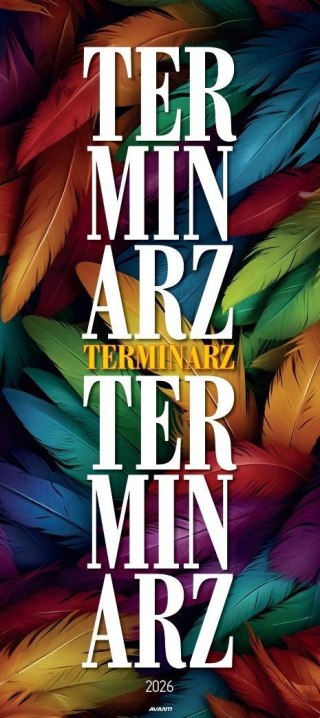 Kalendarz 2026 ścienny paskowy 22x49cm Terminarz