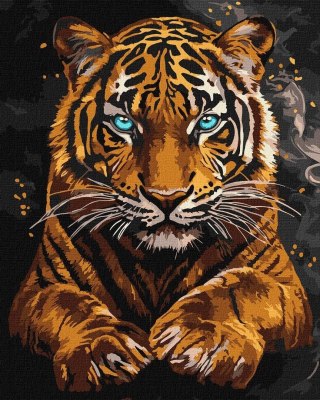 Malowanie po numerach - Dziki tygrys 40x50cm