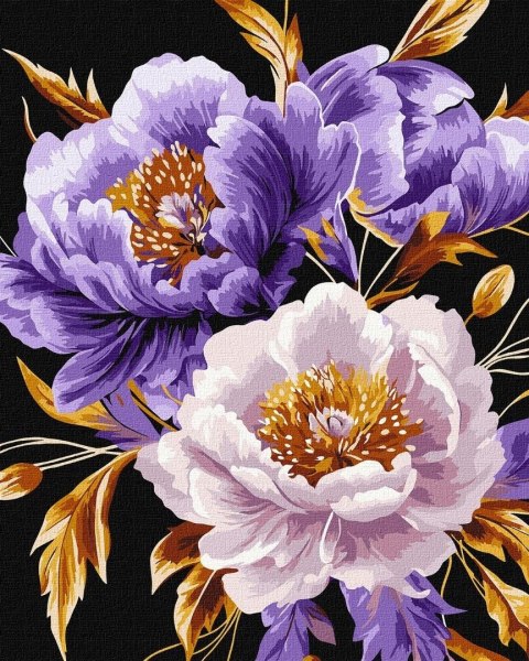 Malowanie po numerach - Fioletowy szyk 40x50cm