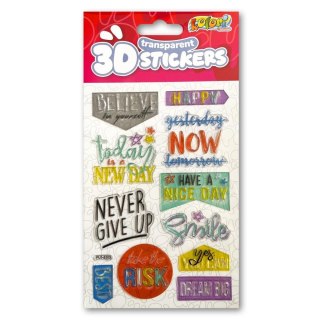 Naklejki 3D Transparent Motivation Quost