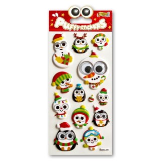 Naklejki puffy Christmas Animals