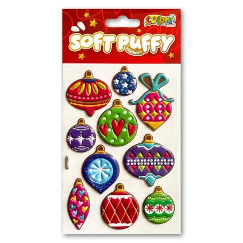 Naklejki puffy Christmas Balls