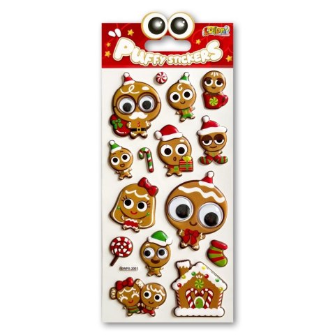 Naklejki puffy Christmas Gingerbread