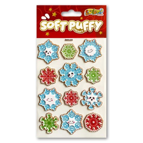 Naklejki puffy Christmas Snowflakes