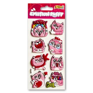 Naklejki puffy Emotion Cat