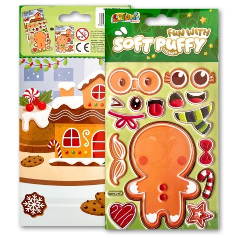Naklejki puffy Fun with Gingerbread