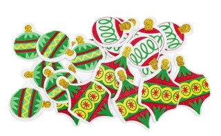 Naklejki z pianki bombki 20szt