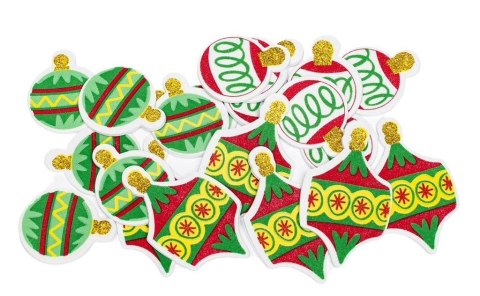 Naklejki z pianki bombki 20szt