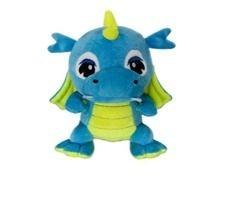 Smok błękitno żółty 15cm