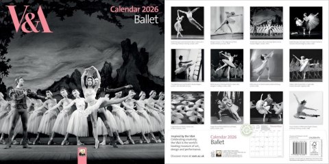 Kalendarz 2026 ścienny kwadrat Balet V&A