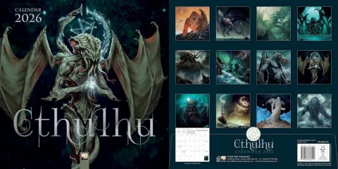 Kalendarz 2026 ścienny kwadrat Cthulhu